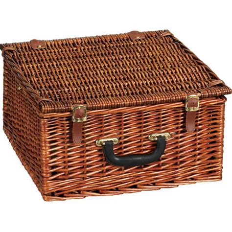 Household Essentials Willow Picnic Basket With Service For 2 Walmart