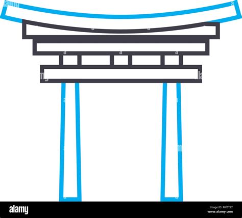 L Ic Ne Entr E Arch Concept Lin Aire Ligne De Passage D Entr E Affiche