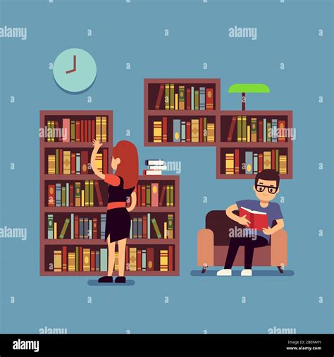 Fille Avec Livre Banque D Images Vectorielles Alamy