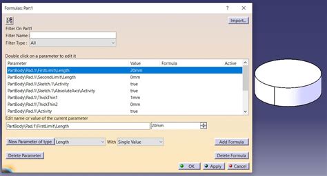 Parameters In Catia Vba Stack Overflow