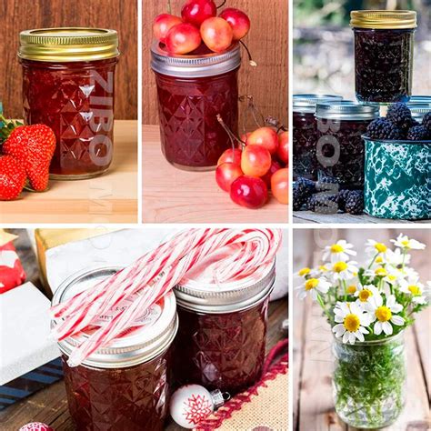 Wholesale Mini Crystal Glass Jelly Jam Jars 4 Oz Regular Mouth Mason Jars With Airtight Lids