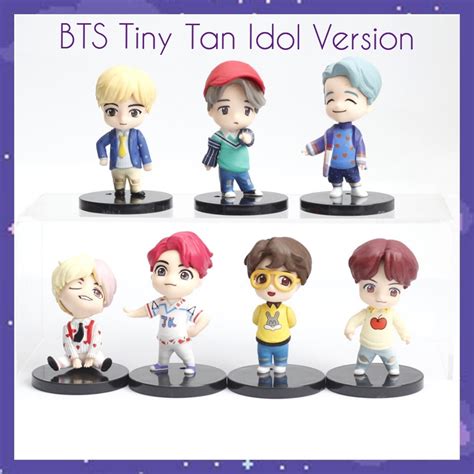 Action Figures Bts Tiny Tan Idol Version Bonecos Colecion Veis Bts