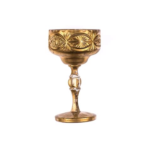 Premium Photo Ancient Gold Cup For Wine
