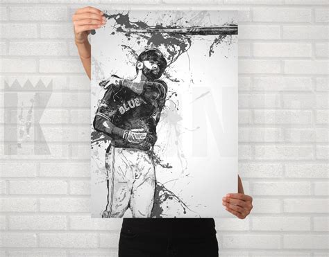 Jose Bautista Bat Flip Poster/canvas Print Toronto Blue Jays - Etsy