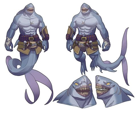 ArtStation - Sharkfolk design