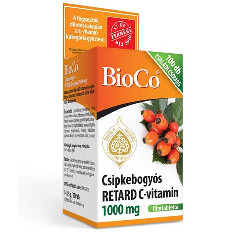 Vitamina C 1000 Mg Cu Macese BioCo Eliberare Prelungita 100 Buc EMAG Ro