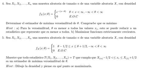 Solved 4 Sea X1 X2 Xn una muestra aleatoria de tamaño n Chegg