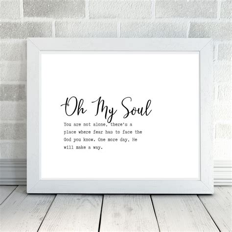 Oh My Soul Lyrics Print Casting Crowns Faith Based Art Etsy