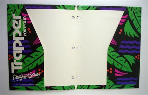 Trapper Keeper Portfolio Folders 1980s Jungle Leaves