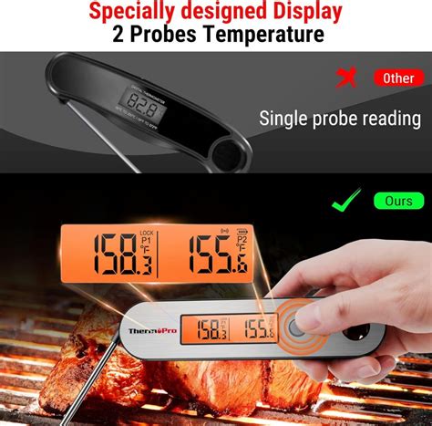 Thermopro Tp610 Digital Meat Thermometer With Dual Probe Bujiph