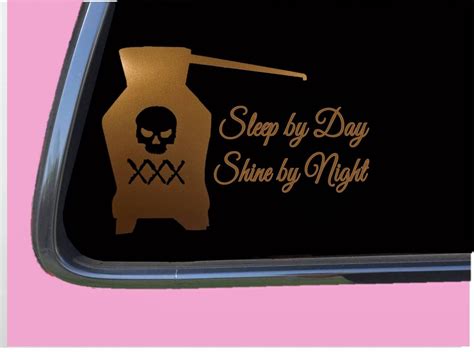 Moonshine Sticker Decal Tp 1249 Vinyl 8 Sleep By Day Etsy