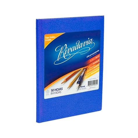 Cuaderno Rivadavia Xito Laprida Rayado Azul Hojas X Cm