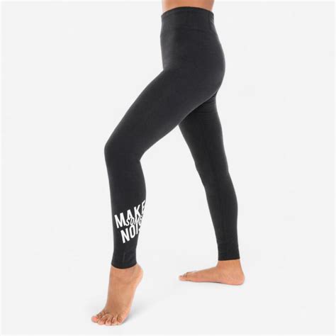 Girls Modern Jazz Dance High Rise Drawstring Leggings Starever Decathlon
