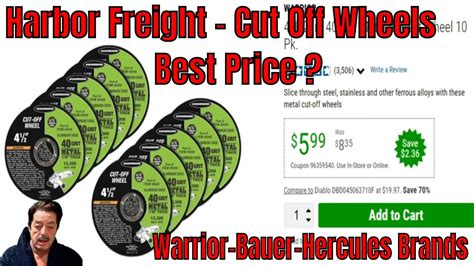 Harbor Freight Cut Off Disc Discussion Warrior Bauer Hercules Youtube