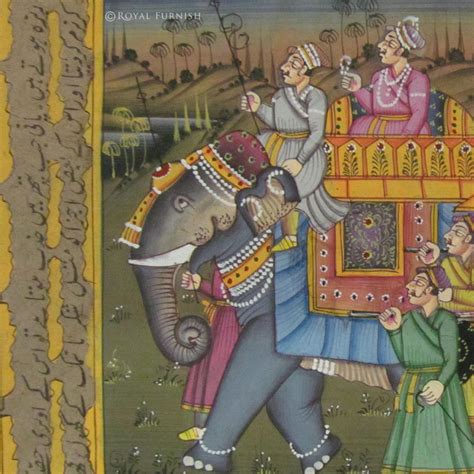 Rajasthan Traditional Maharaja Procession Miniature Painting