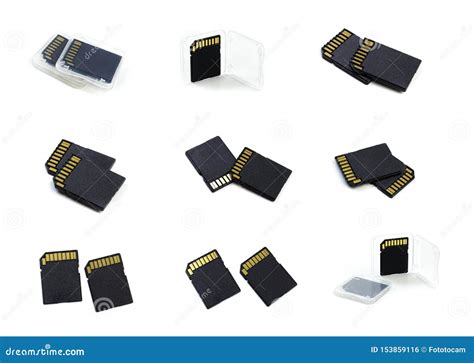 Sd Memory Card Isolated On White Background Stock Photo Image Of