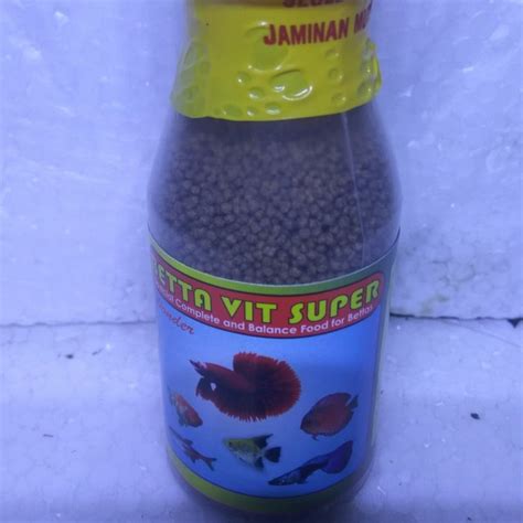 Jual Makanan Ikan Pelet Cupang Guppy Gapi Betta Vit Super Jakarta