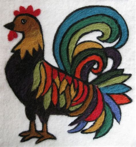 Rooster Needle Felting Kit Felting Kit