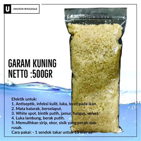 Jual Garam Ikan Gram Aquarium Garem Krosok Kasar Shopee Indonesia