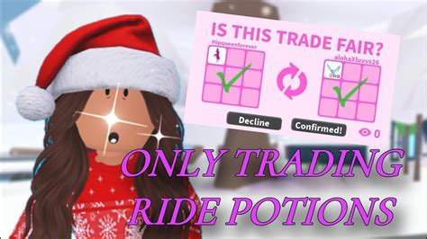 Growing My Inventory By Trading Only Ride Potions What People Trade