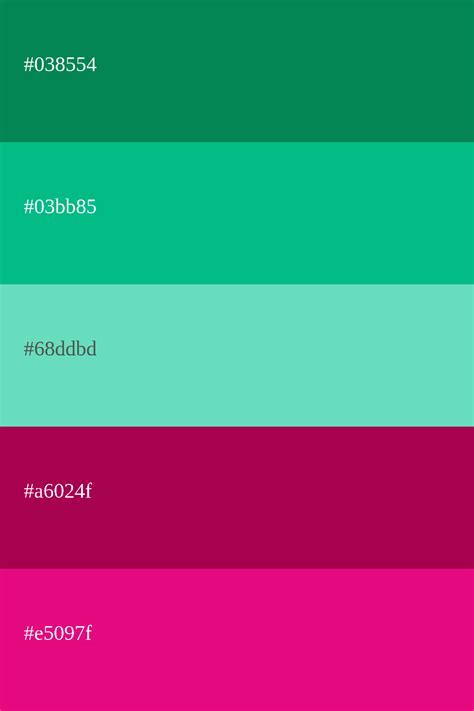 Aqua Green Color Palette Codes And Combinations