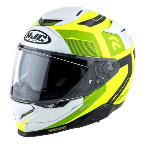 Casque intégral HJC RPHA 71 Cozad MC3HSF jaune fluo blanc gris Casque