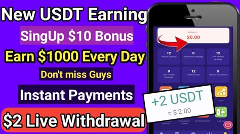 Earn Usdt For Free The Latest Usdt Investment Website Sign Up To Get