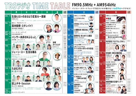 「tbsラジオプレス」2023年1・2・3月号の掲載内容（pdfで全ページ公開中） トピックス Tbsラジオ Fm905