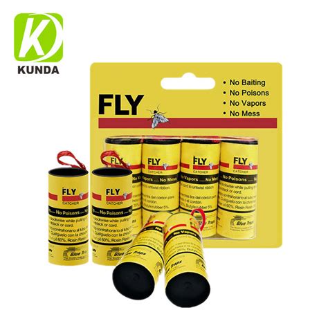 Fruit Fly Tape Fly Strips Fly Paper Strips Ribbon Sticky Fly Traps