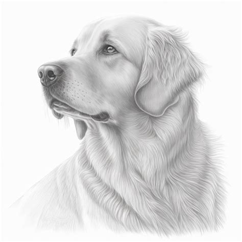 Dibujo a lápiz de un perro | Foto Premium