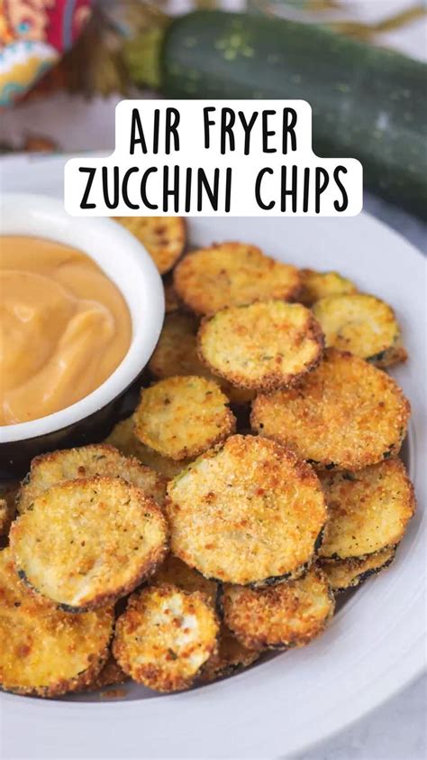 Air Fryer Zucchini Chips Comida Recetas Freidora De Aire