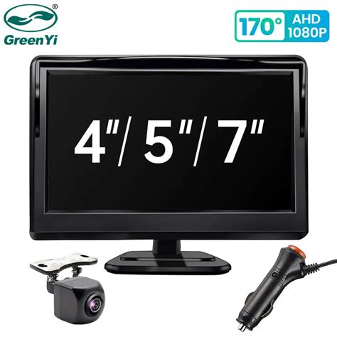 GreenYi C Mara De Visi N Trasera Para Coche Monitor AHD IPS De 4 3 5