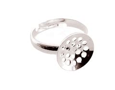 Anillo Metalico Y Ajustable Con Base Circular Con Agujeros Diam Mm