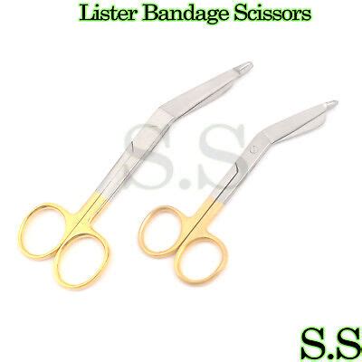 Supercut Lister Bandage Scissors Gold Handle Surgical