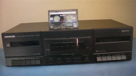 Kenwood KX W597 Double Cassette Deck Sn 70602138 YouTube