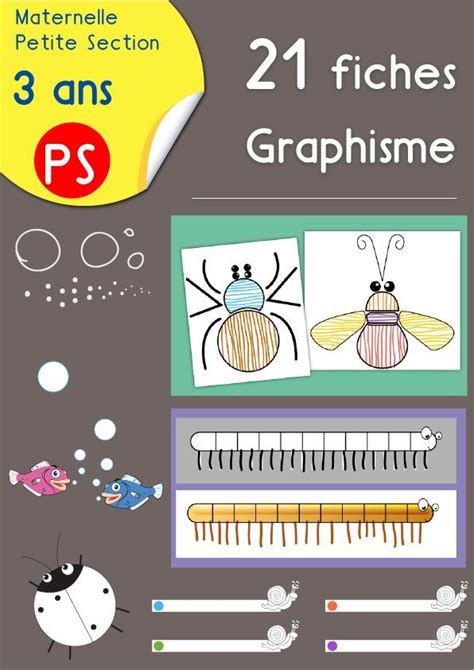 Fiches De Graphisme Maternelle Ps Ressource P Dagogique Pour Les