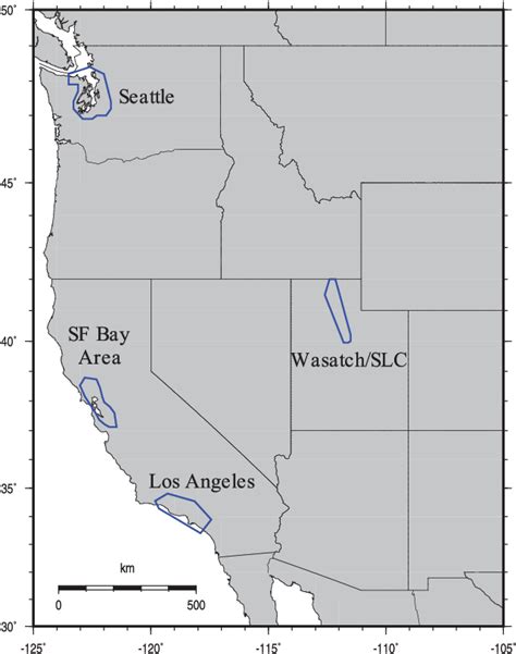 Table From The Update Of The Us National Seismic Hazard Model