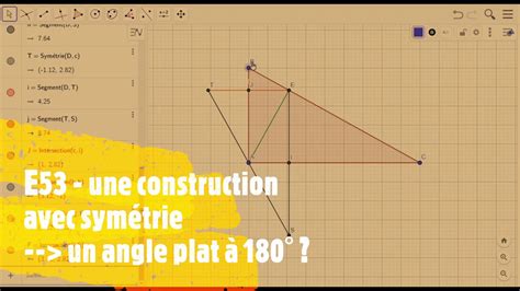 5 Prise En Main De Geogebra CH 38 EXERCICES E67 E53 Cas D