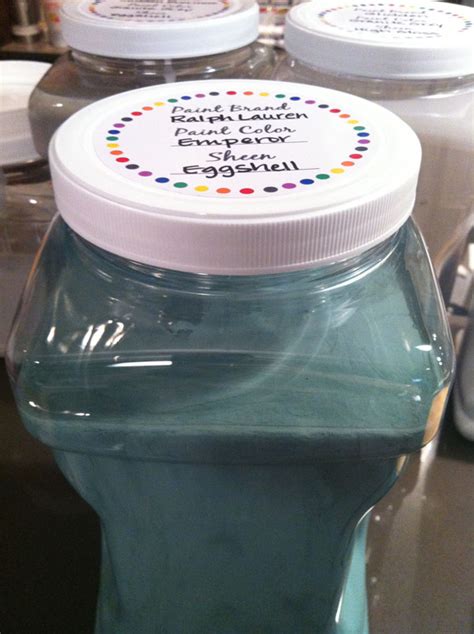 How to Store Leftover Paint + Free Printable Paint Labels - Blue i Style