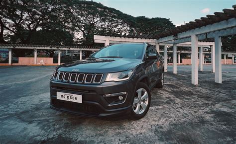 Download Captivating Jeep Compass Front View Wallpaper