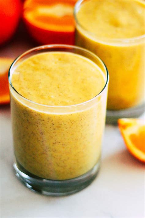 Mango Orange Smoothie Recipe Vegan Grateful Grazer