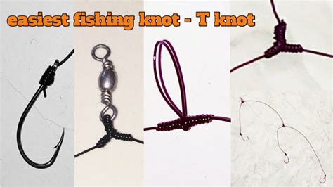 Easy Fishing Knot T Knot Tutorial For Beginner Cara Merangkai Tali