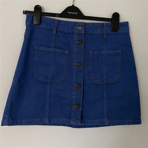 River Island Denim Mini Skirt In A Beautiful Depop