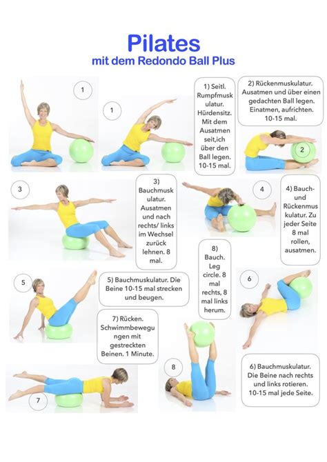 Exerc Cios Bola Treino De Pilates Pilates Bola