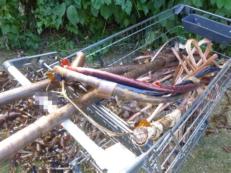 Kupferkabel im Einkaufswagen transportiert | Polizei Heinsberg