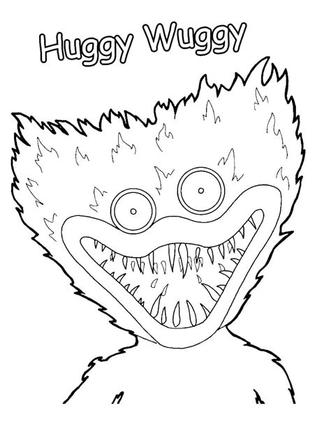 Coloring Page Poppy Playtime Huggy Wuggy Print Free Artofit