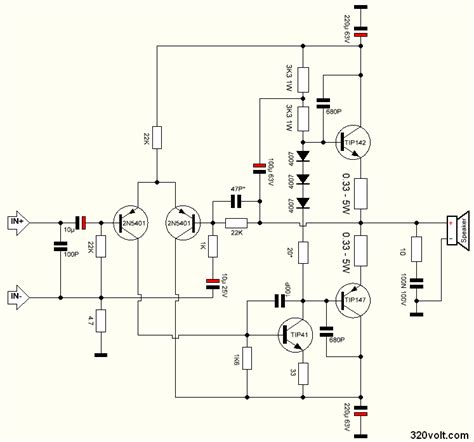 Hifi Amplifier Audio Amplifiers Power Amplifiers Diagram Chart