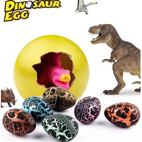 5 Pçs Lote Ovos De Dinossauro Clássico Modelo De Brinquedo Dinossauro