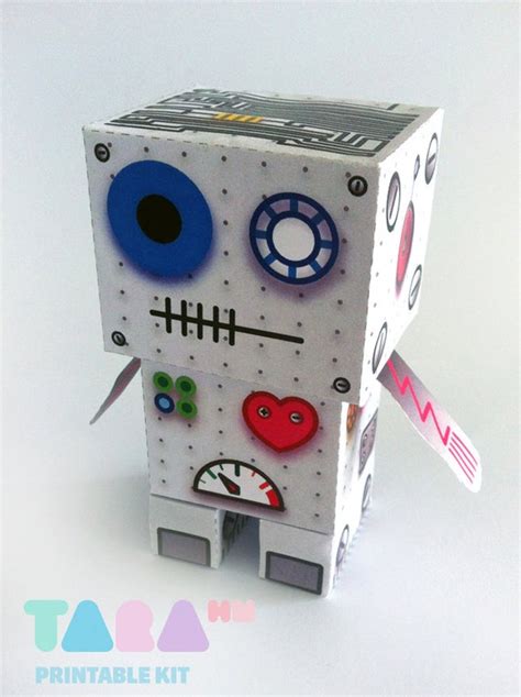 DIY Printable Cutout Robot DIY Paper Toy Printable Robot - Etsy