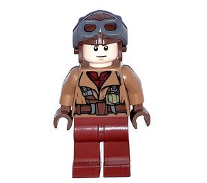 Lego Naboo Fighter Pilot With Medium Dark Flesh Jacket Minifigure